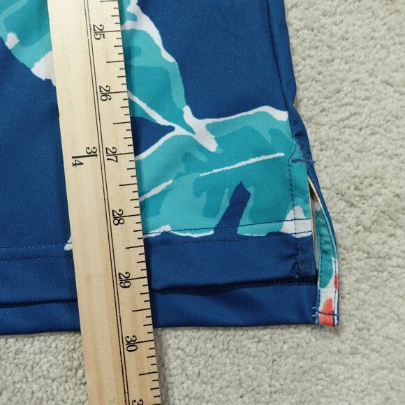 NWT Chubbies Mens The Weekend Polo Shirt Short Sleeve Floral Beach Blue Size XXL - Picture 9 of 9